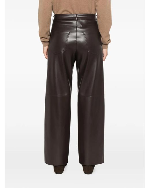 Max Mara Gray Sospiro Straight-Leg Trousers