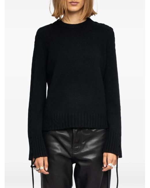 Zadig & Voltaire Black Malty Lc Laced