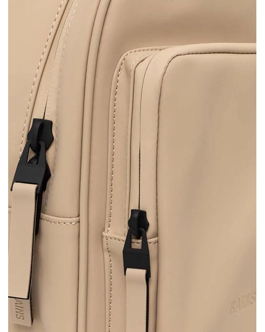 Rains Natural Zipped Top-Handle Backpack
