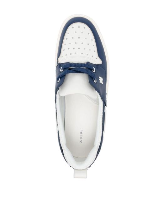 Amiri Blue Ma Panelled Boat Shoes for men
