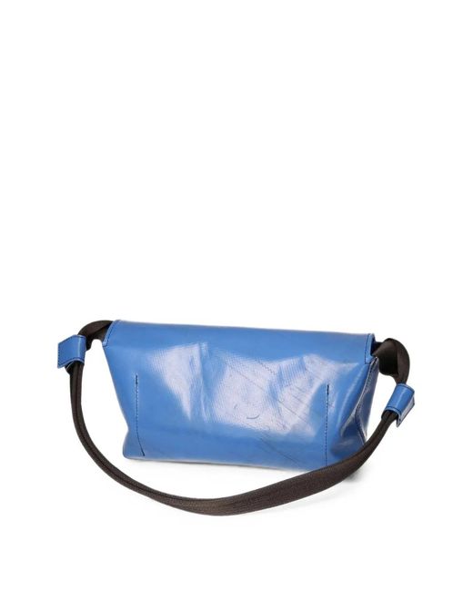 Freitag Blue Laura Logo-Patch Shoulder Bag for men