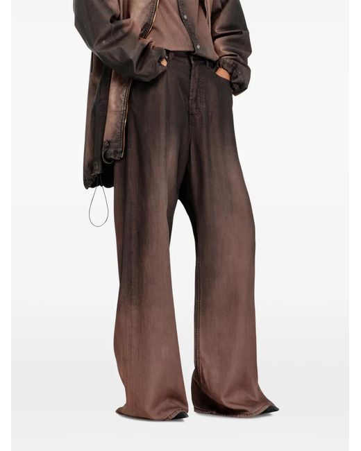 DIESEL Brown D-Sire Wide-Leg Jeans