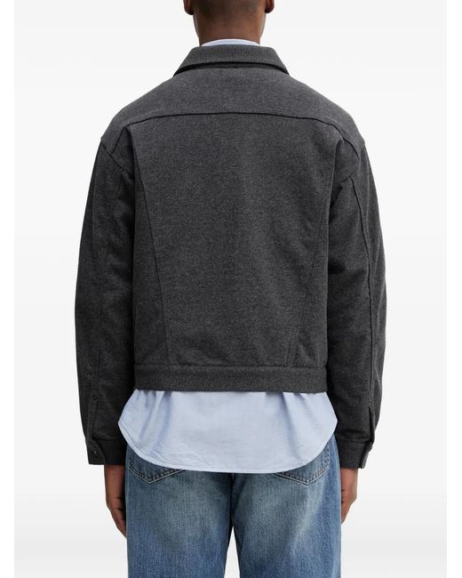 Beams Plus Black Button-Up Jacket for men