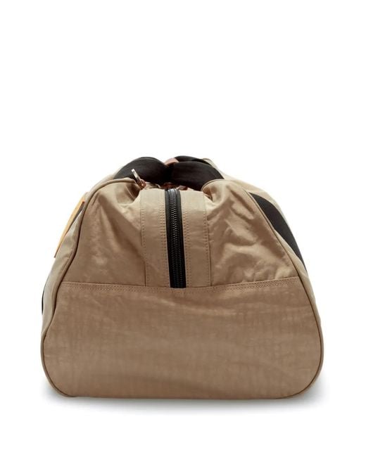 Palm Angels Brown Logo-Patch Holdall Bag