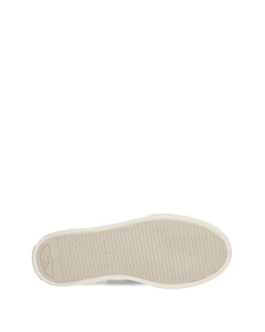 Stepney Workers Club Black Flower-Print Slip-On Sneakers