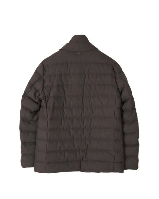 Herno Black Quilted Padded Jacket for men