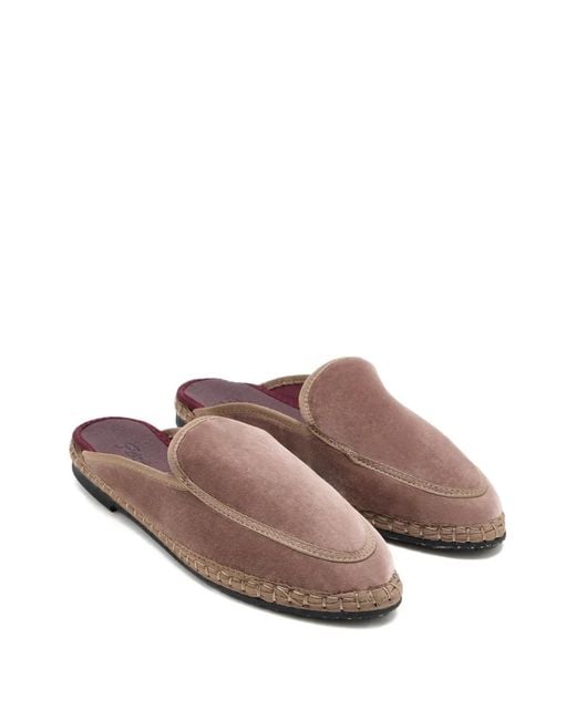 Flabelus Brown Bruna Piped Mules