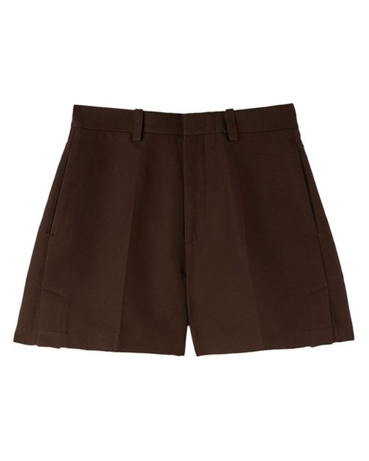 Jil Sander Brown High-waisted Tailored Shorts for men