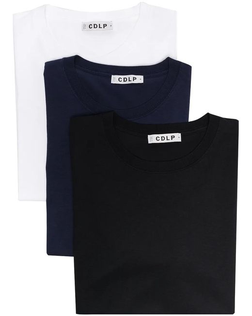CDLP Blue Three-Pack Crew-Neck T-Shirts for men