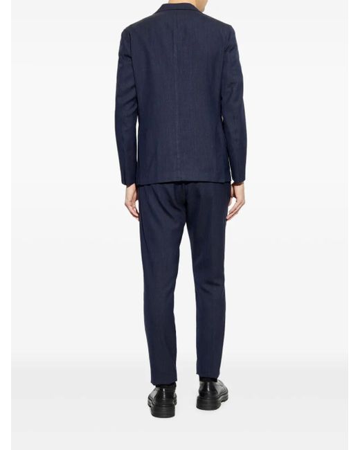 Eleventy Blue Costume À Simple Boutonnage for men