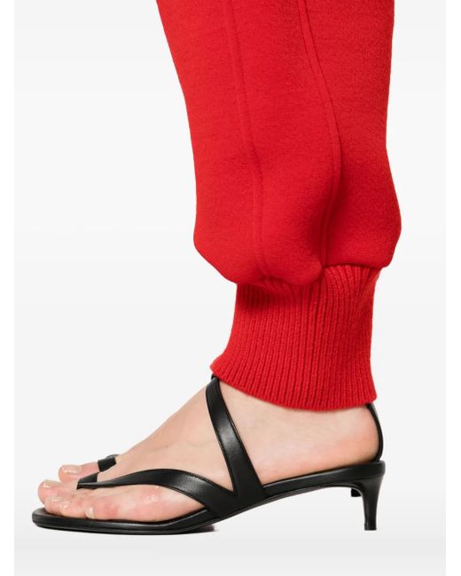 Jil Sander Red Elasticated Track Pants