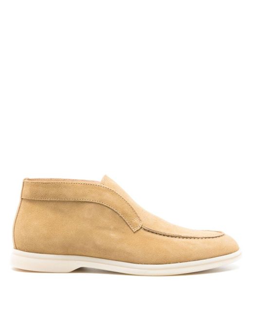 Scarosso Natural Leonarda Suede Ankle Boots