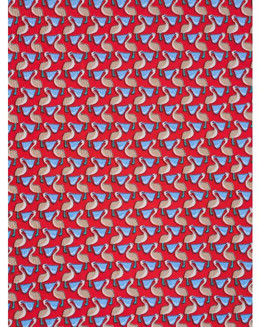 Ferragamo Pink Patterned Tie for men