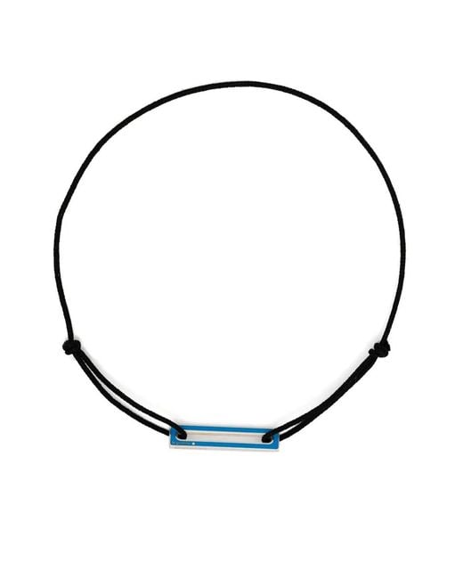 Le Gramme White Lacquered Cord Bracelet 1,7G
