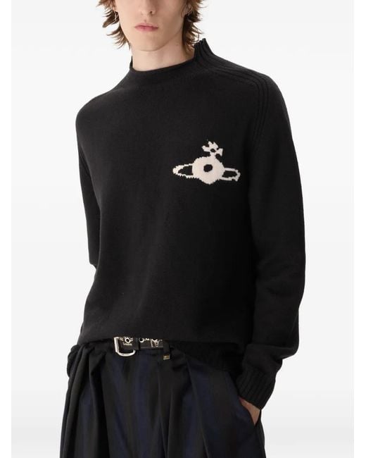 Vivienne Westwood Black Fisherman Jumper for men