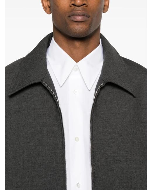 Camicia A Maniche Lunghe di Lanvin in White da Uomo