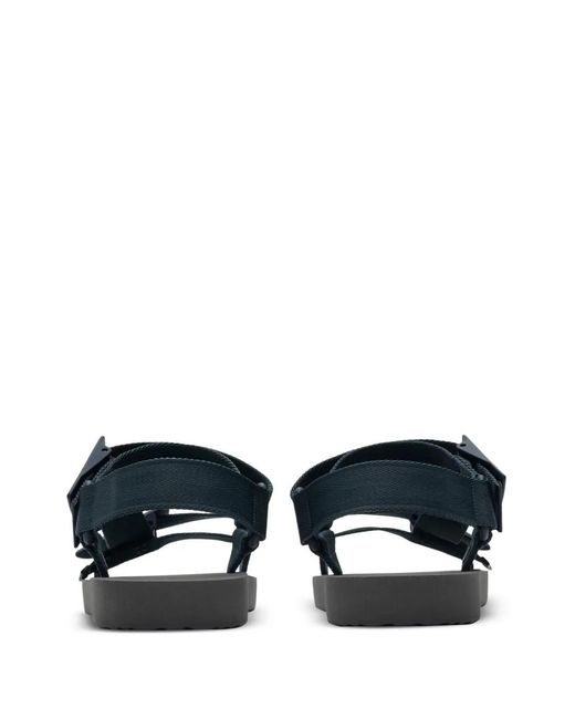 Burberry Blue Trek Touch-Strap Sandals