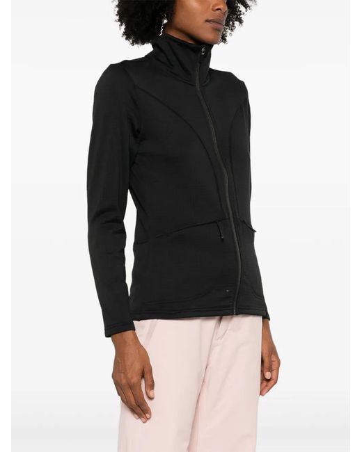 Rossignol Black Stretch Jersey Fleece Ski Jacket