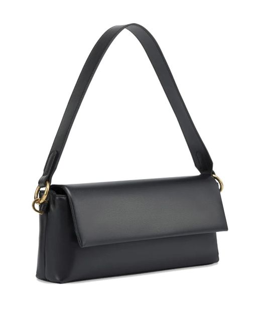 POTAMY White Medium Laconic Shoulder Bag