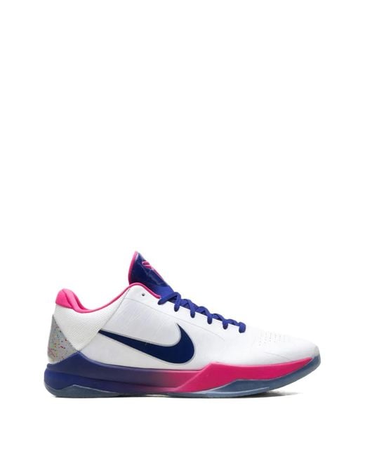 Nike White Kay Yow Zoom Kobe 5 Protro Sneakers for men
