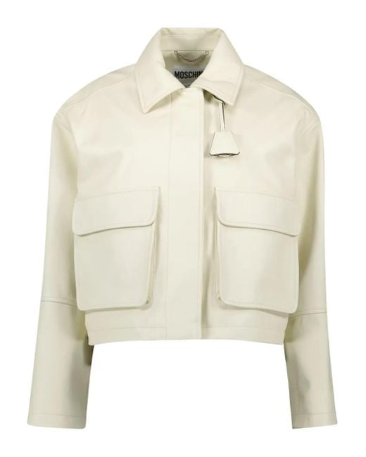 Moschino レザージャケット Natural