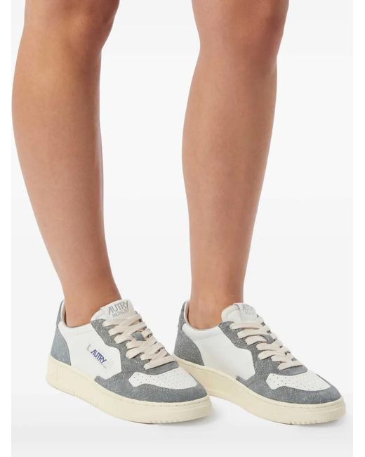 Autry White Medialist Low Sneakers