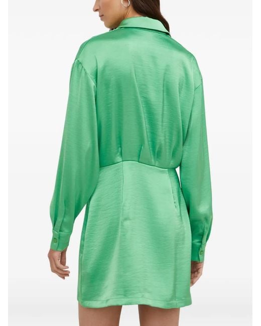 Samsøe & Samsøe Green Buttoned Collared Mini Dress