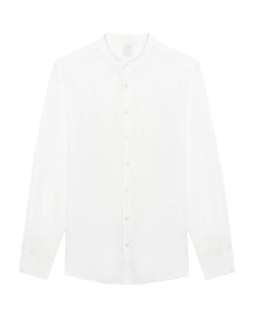 Brooks Brothers Linnen Overhemd Met Opstaande Kraag in het White voor heren
