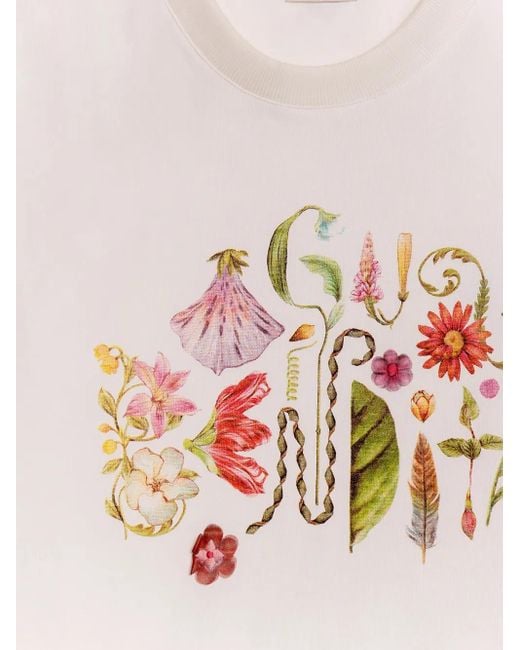 Agua Bendita Gea フローラル Tシャツ White