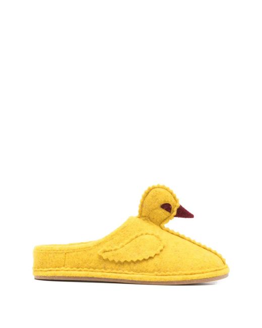 Bode Yellow Duck Slippers for men
