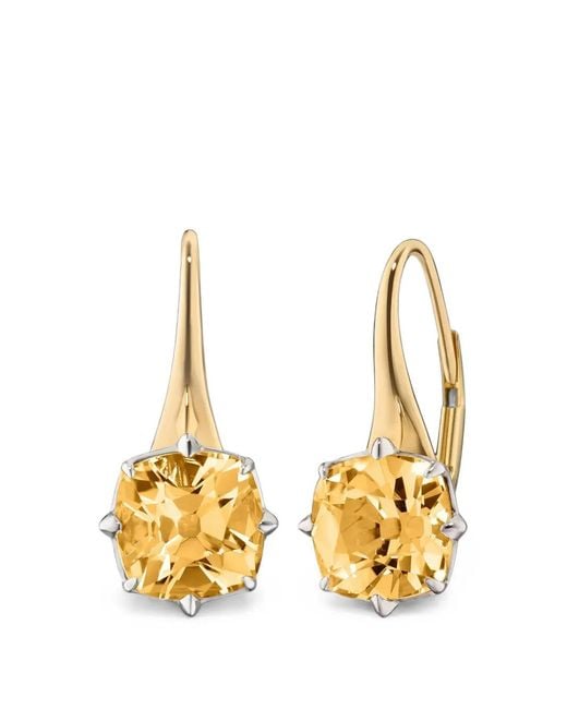 Monica Rich Kosann Metallic Polaris Citrine Earrings