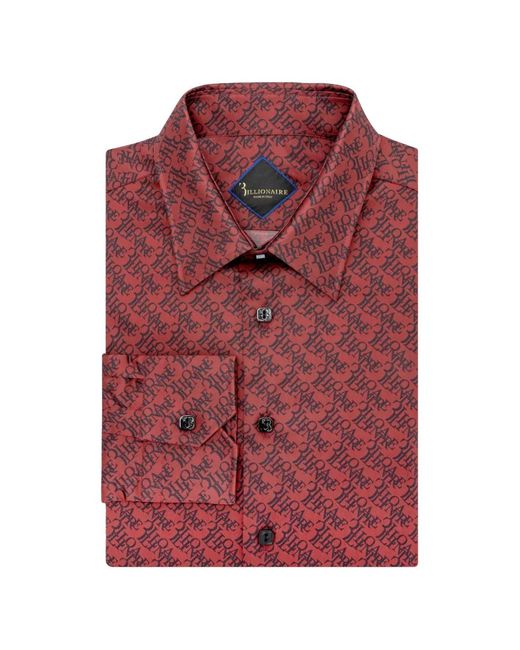 Billionaire Red Chemise À Motif for men