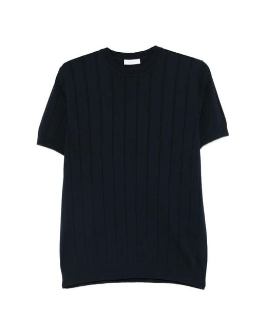 Diktat Black Ribbed-Knit Sweater for men