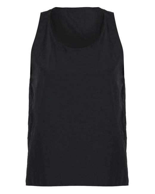 Top con cuello redondo Uma | Raquel Blay de color Black