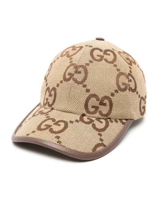 Cappello da baseball Jumbo GG di Gucci in Natural