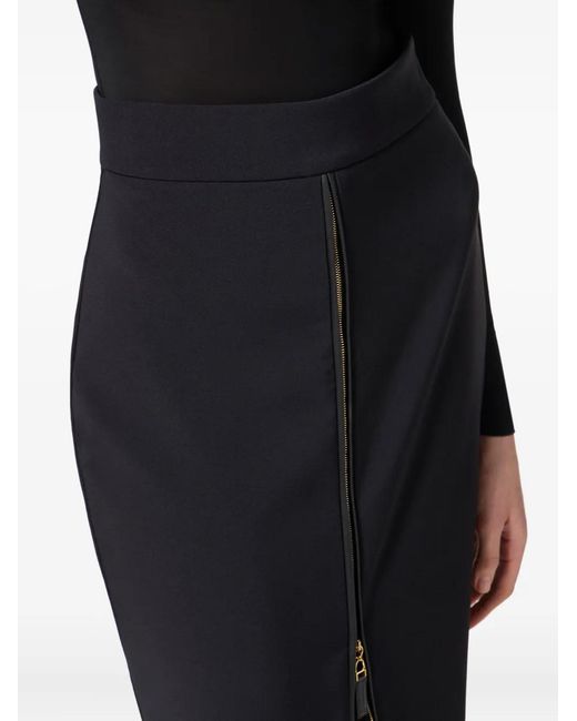 Elisabetta Franchi Blue Pencil Skirt