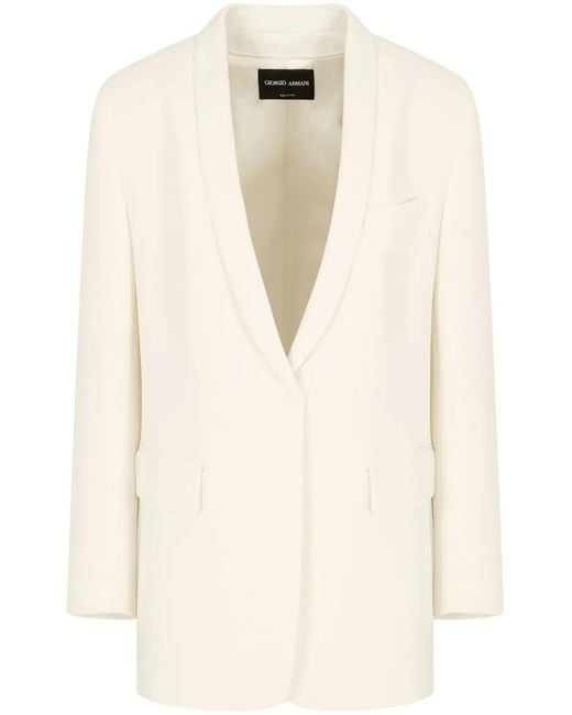 Giorgio Armani Natural Shawl Lapel Blazer