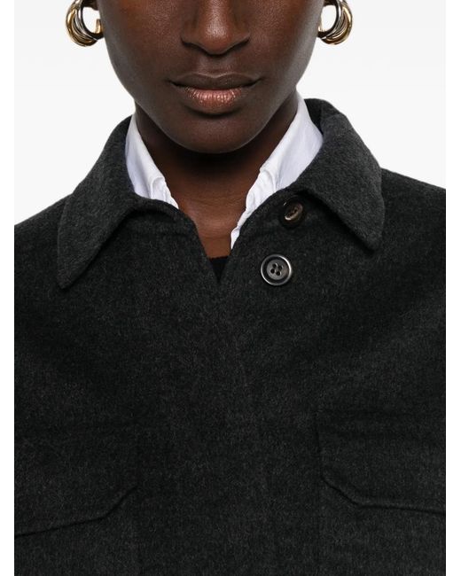 Bompard Black Double-Sided Pocket-Detail Jacket