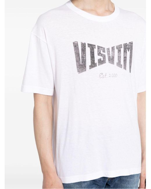 T-shirt con stampa di Visvim in White da Uomo