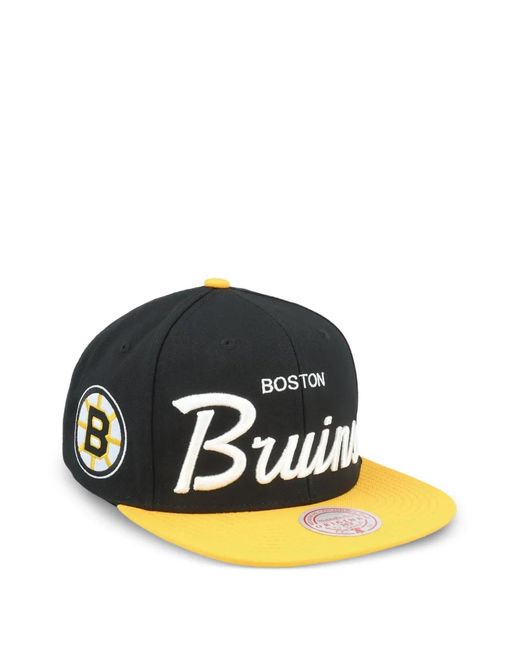 Mitchell & Ness X Nhl Script Baseballkappe in Black für Herren