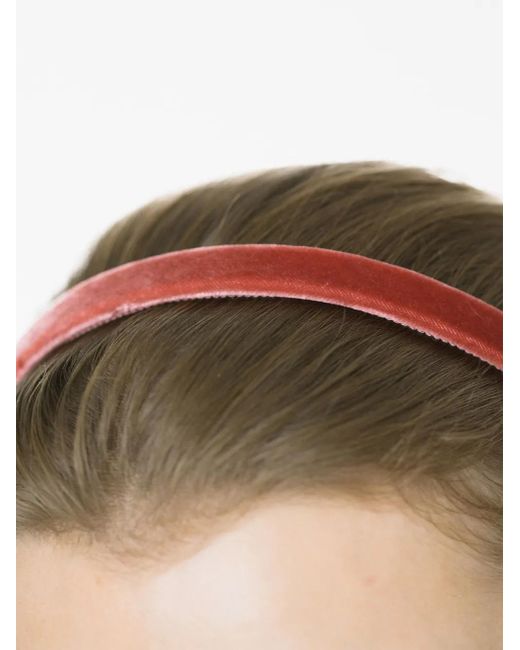 Jennifer Behr White Lacey Velvet Headband