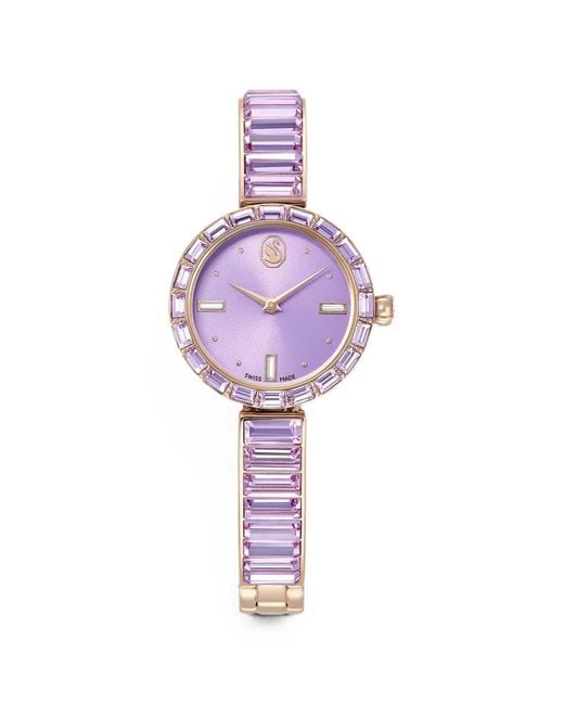 Swarovski Purple Crystal-Embellished 25Mm Watch