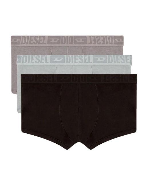 DIESEL White Benjamin-D-Mono Boxers (Pack Of Three) for men