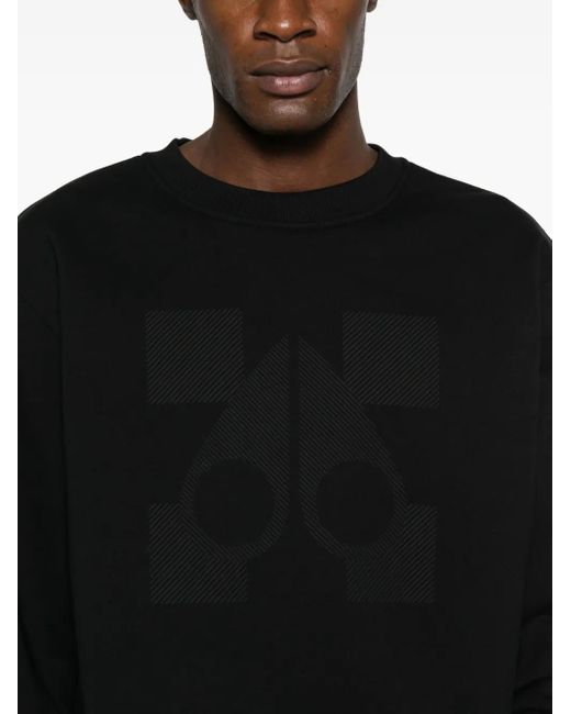 Moose Knuckles Black Crew-Neck Sweatshirt for men
