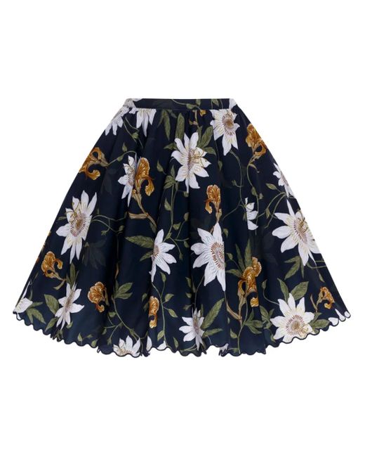 Gonna Svasata Leonora Pasiflora di Agua Bendita in Blue