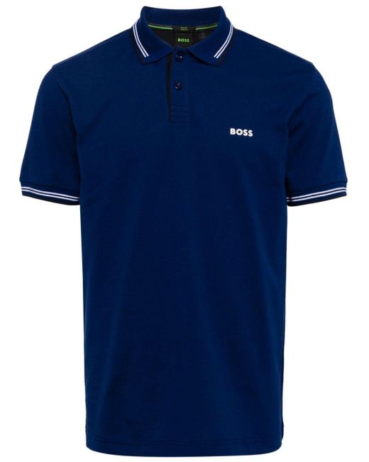 メンズ Boss Paul Modern Essential ポロシャツ Blue