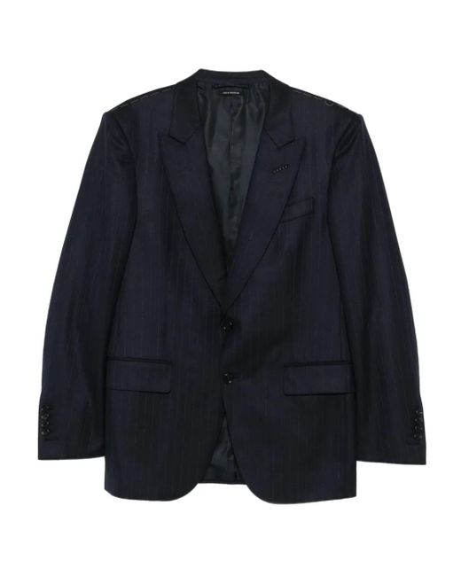 Blazer À Fines Rayures Tom Ford pour homme en coloris Blue