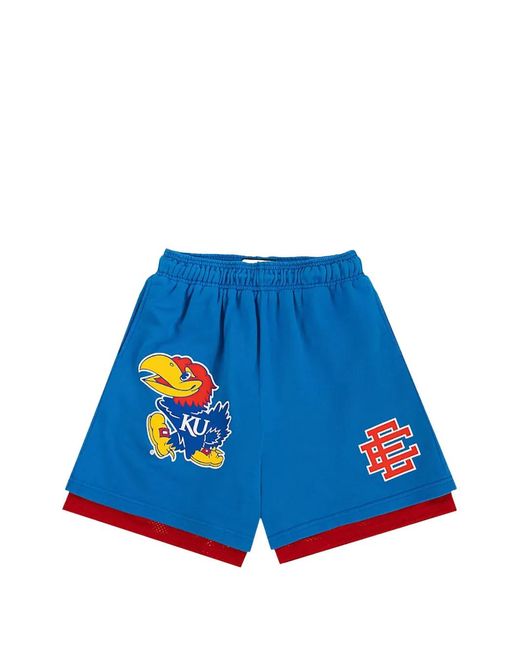 Eric Emanuel Blue Short Ee À Design Superposé for men