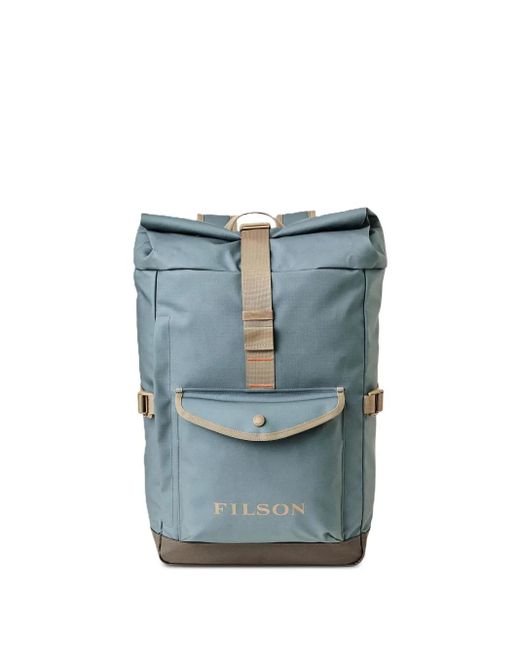 Filson Blue Logo-Print Backpack for men