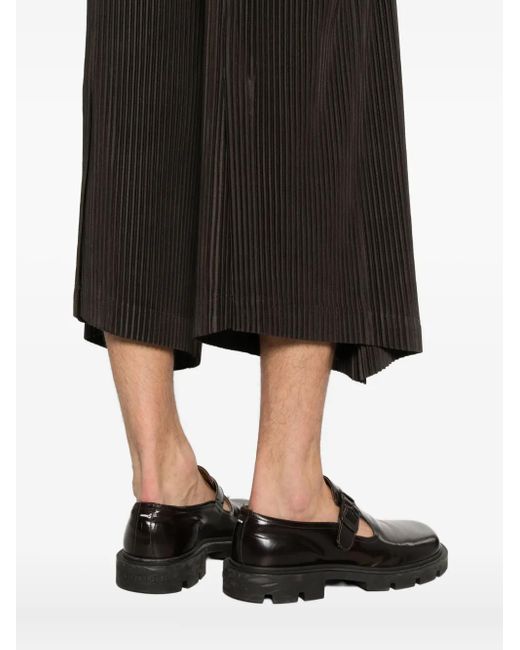 Homme Plissé Issey Miyake Black Pleated Trousers for men